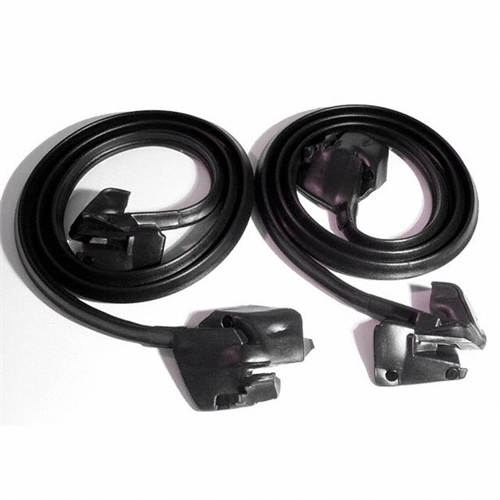 Door Seal with Clips and Molded Ends. For 2-Door Hardtops and Convertibles. Replaces OEM #8781164/5.